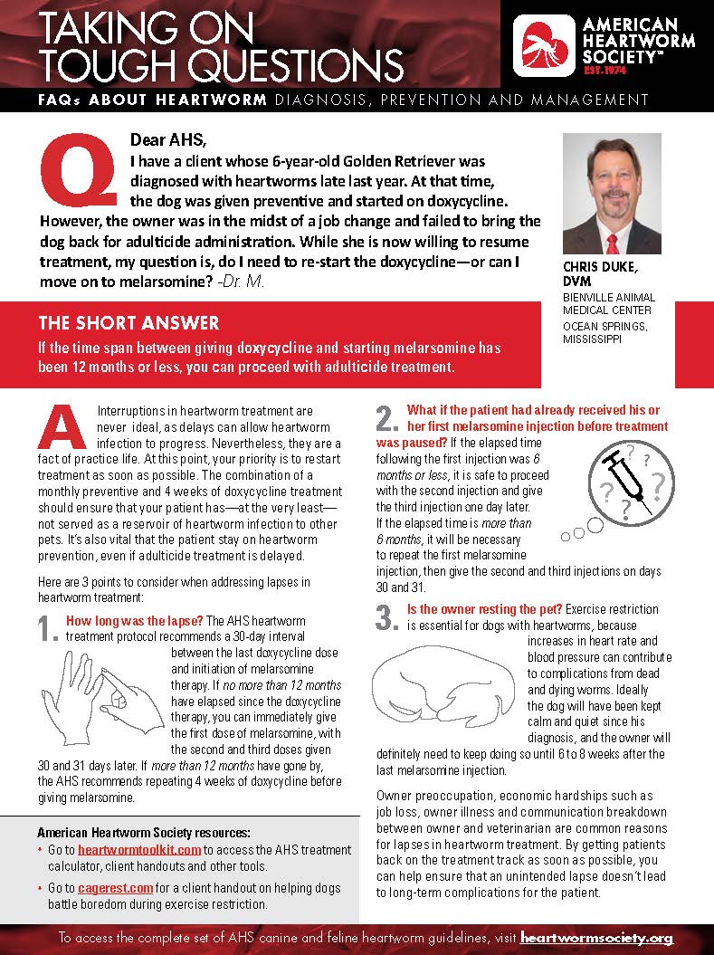 Doxycycline heartworm 2025